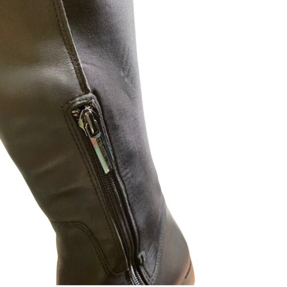 Karl Lagerfeld Paris Over-The-Knee Leather Riding Equestrian Boots Size 8 - Picture 7 of 9